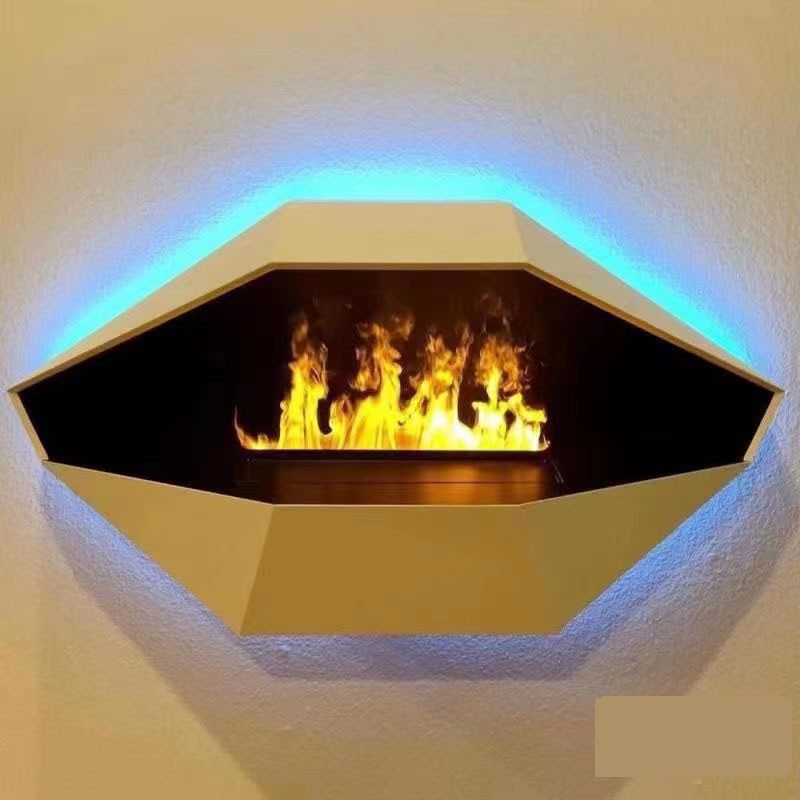 3D LED Water Vapor Electric Fireplace