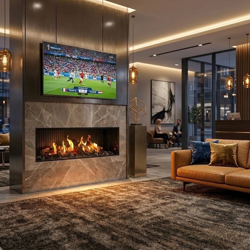 3 Sided Hologram Fireplace Insert