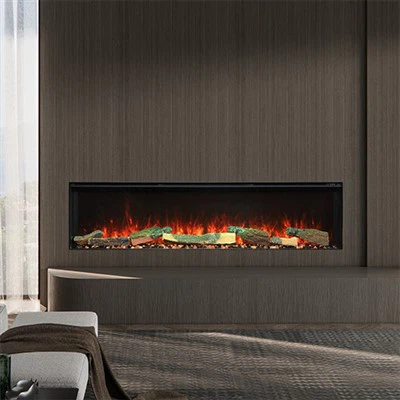 Realistic Flame Electric Fireplace Insert with Blower