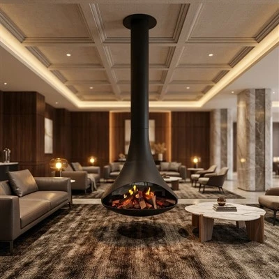 Hanging Hologram Fireplace